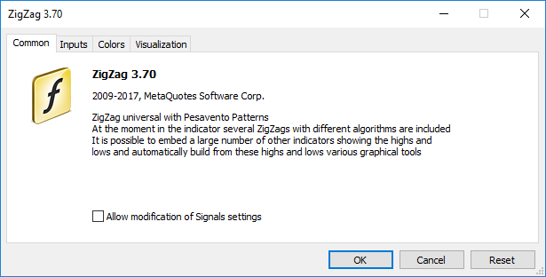 Example of displaying description and version at program startup