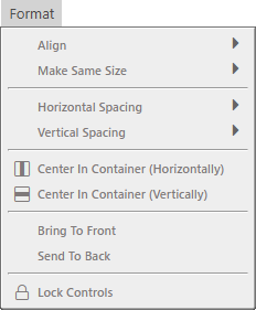 Format Menu