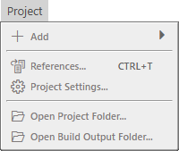 Project Menu