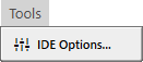 Tools Menu